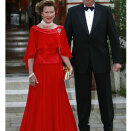 28 April: King Harald and Queen Sonja attend a private programme on the occasion of the Royal wedding (Photo: Lise Åserud / Scanpix)